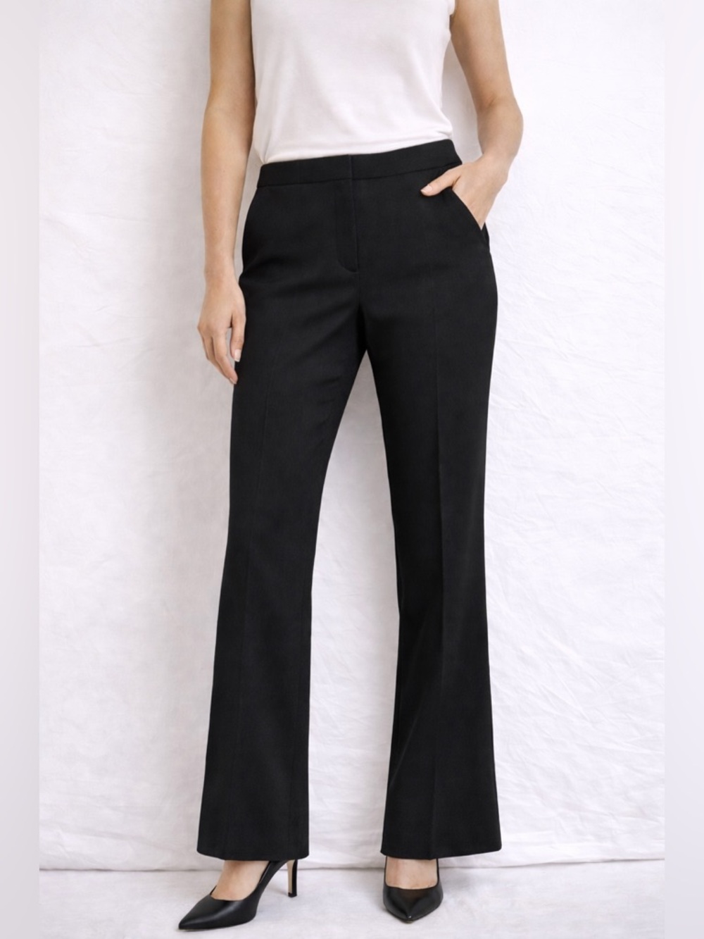 Theory Dark Wool Blend Pants